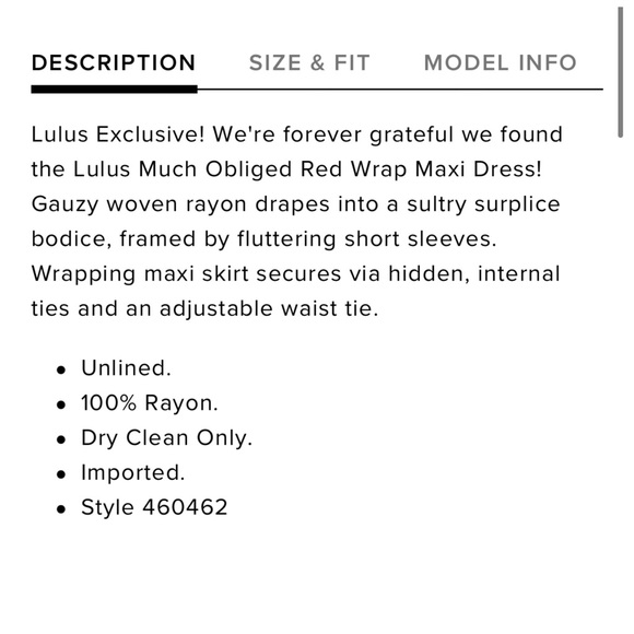 SOLD Lulus Much Obliged Red Wrap Maxi Dress - Picture 5 of 6